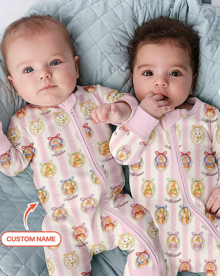 Custom Name Vintage Easter Bunny Convertible Zippy