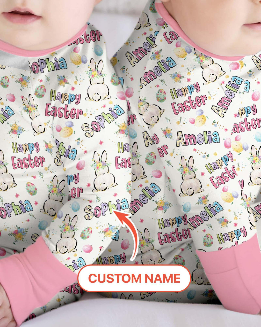 Personalized Happy Easter Bunny Convertible Zippy