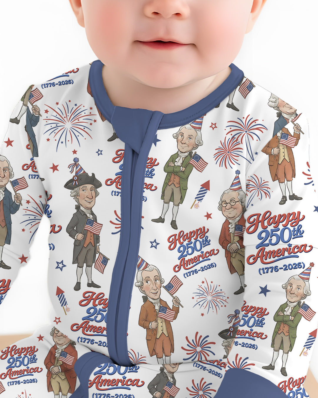 Party Like It's 1776 Family Matching Bamboo Convertible Zippy