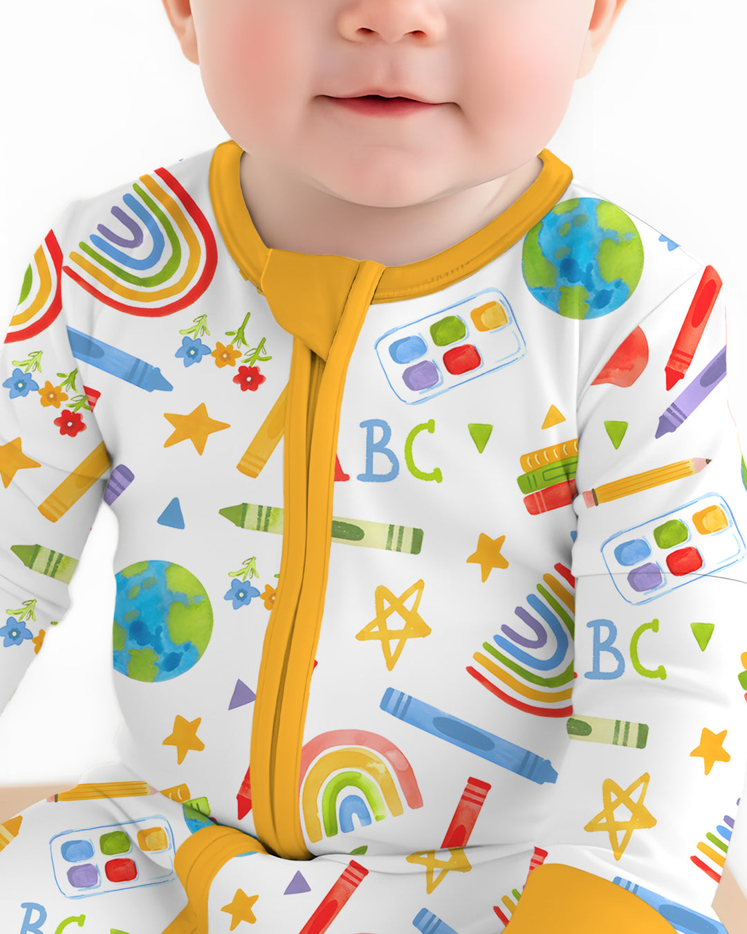School Scribbles Bamboo Convertible Zippy