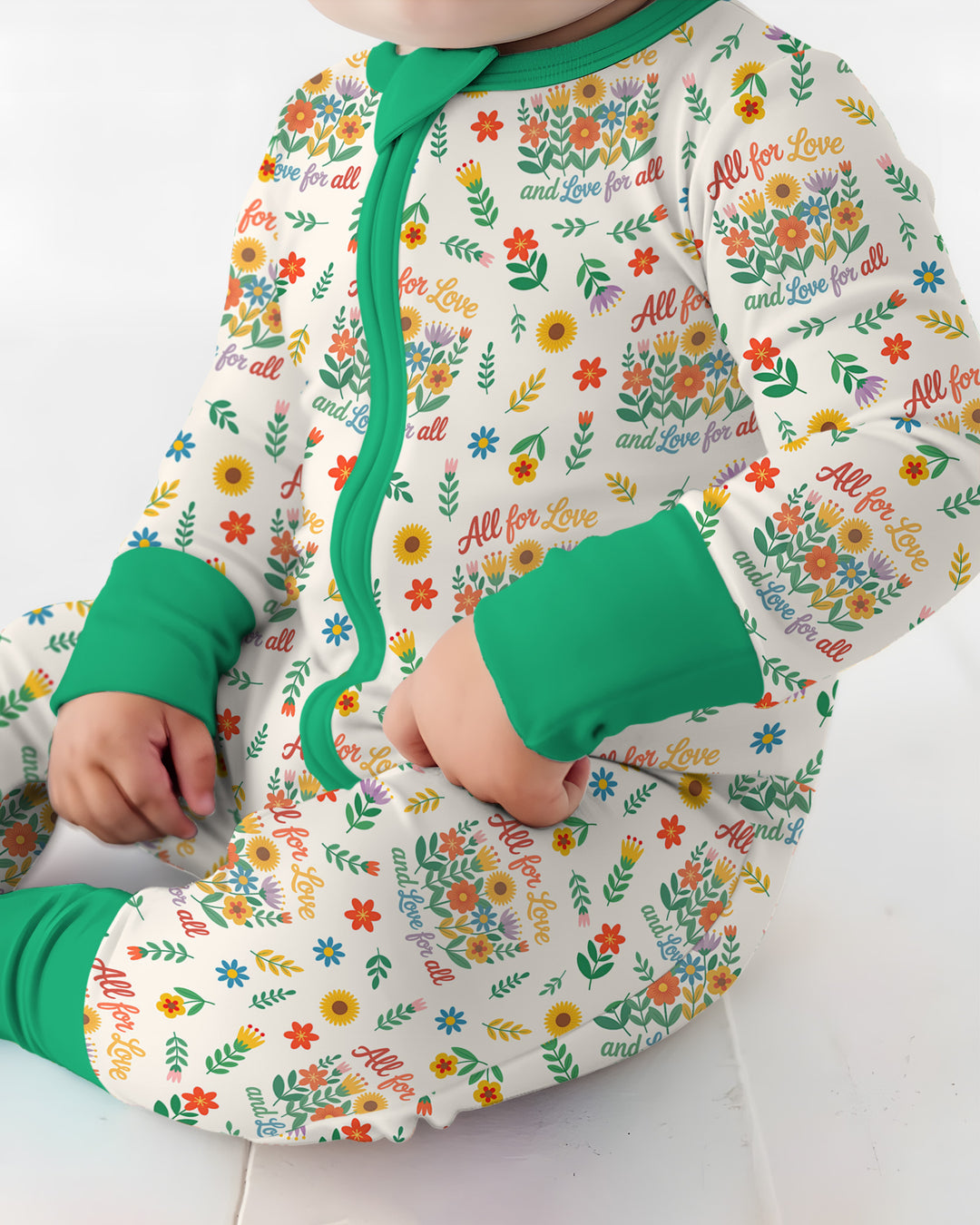 Gerippte Babykleidung mit individuellem Foto - Weich &amp; Skizzenhaft