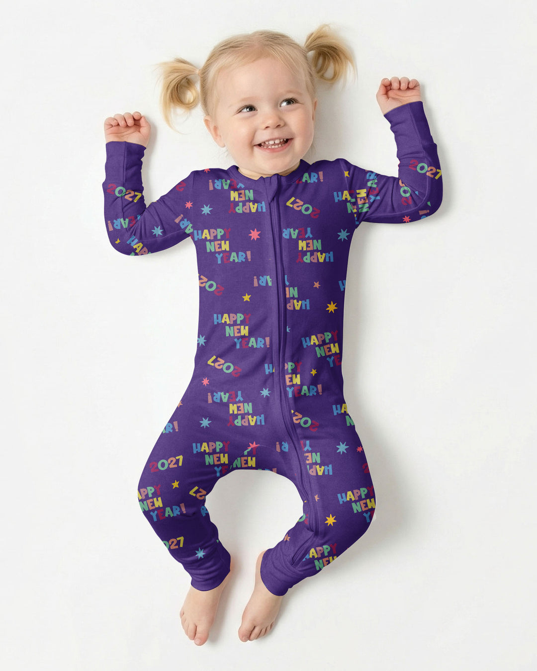 Retro Happy New Year 2027 Bamboo Convertible Zippy