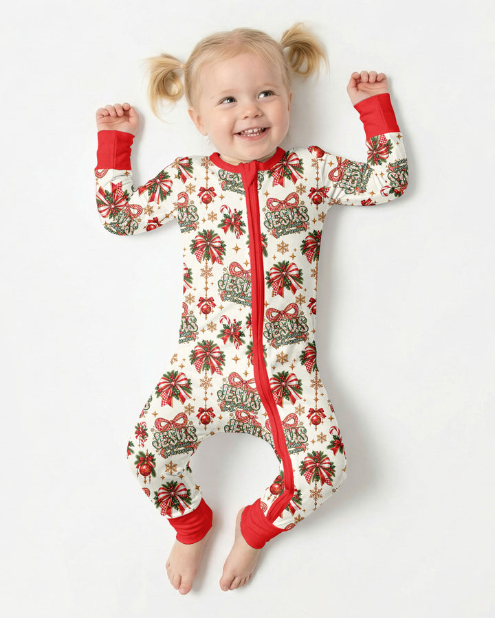 Coquette Floral Jesus Is The Reason Mommy And Me Matching Bamboo Convertible Zippy