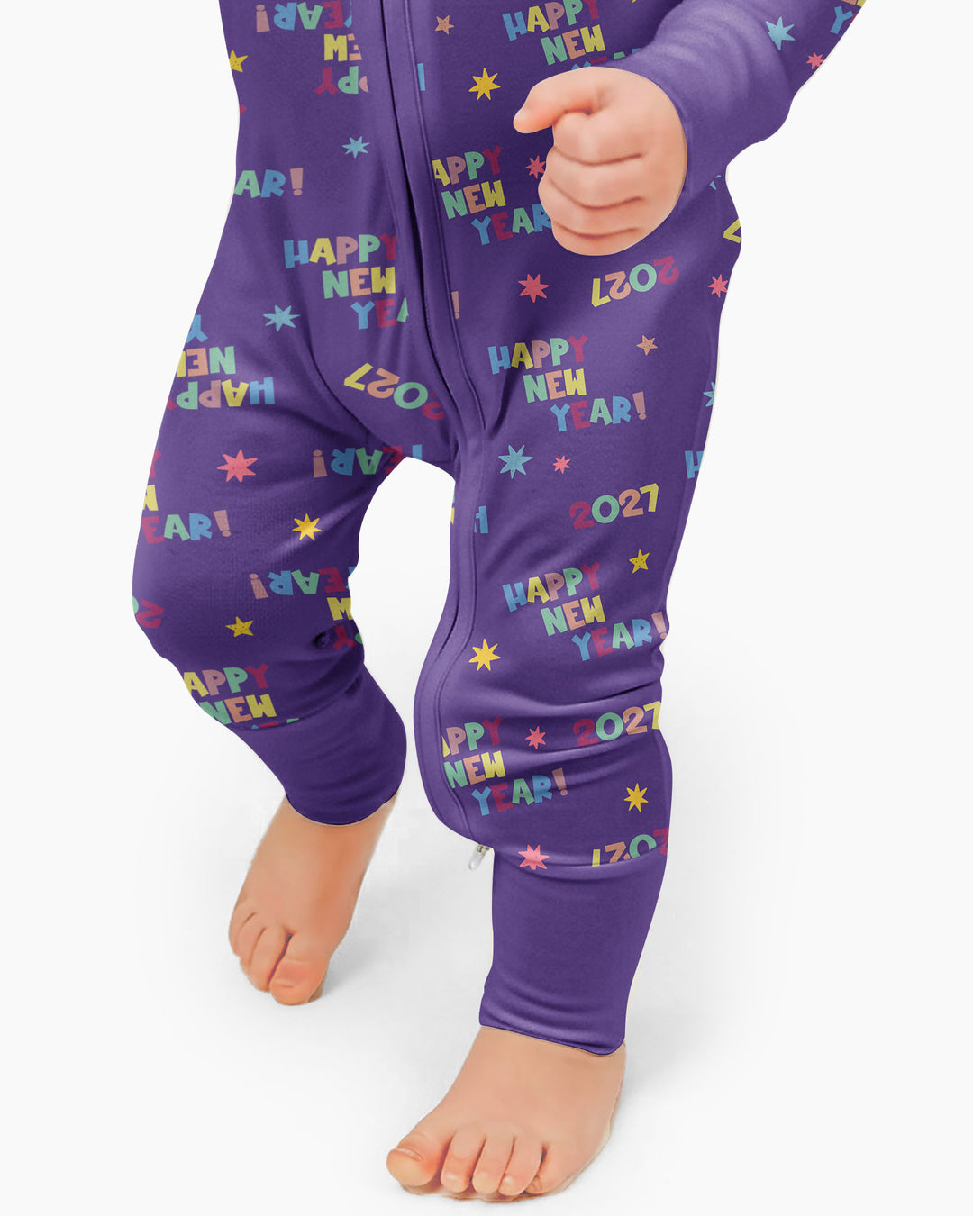 Retro Happy New Year 2027 Bamboo Convertible Zippy