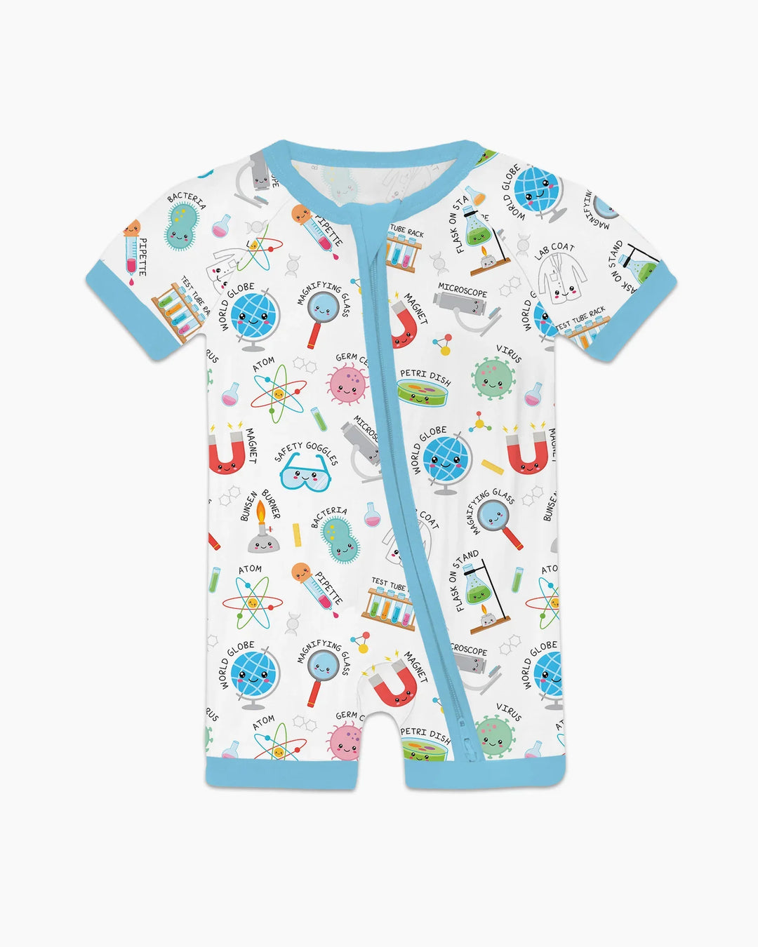 Science Fun Family Matching Bamboo Shorty Zippy