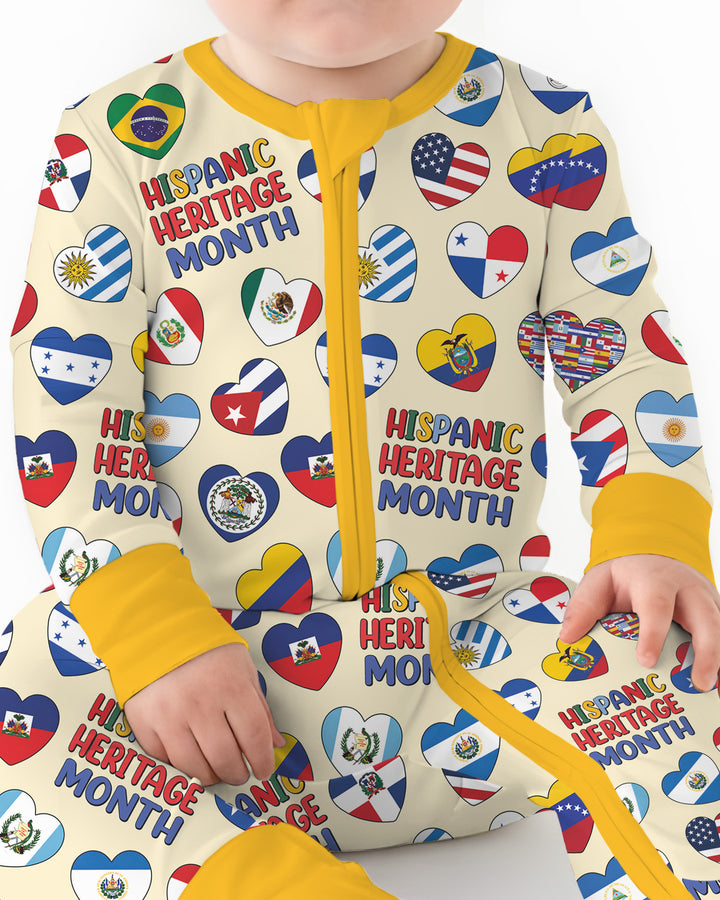 Country Flags Hispanic Heritage Month  Bamboo Convertible Zippy
