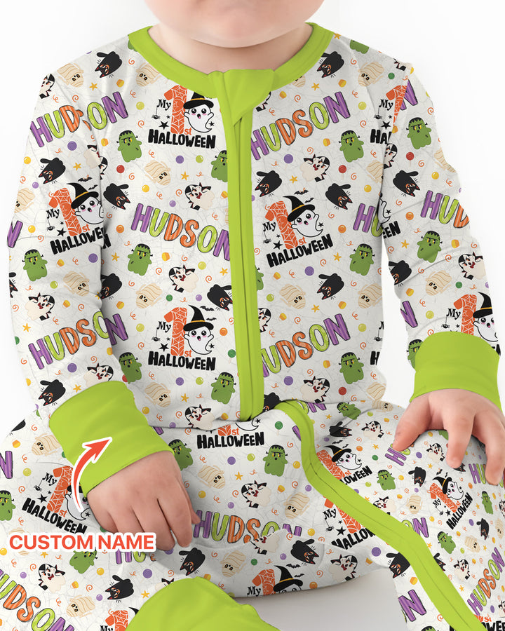 Personalized My First Halloween  Bamboo Convertible Zippy