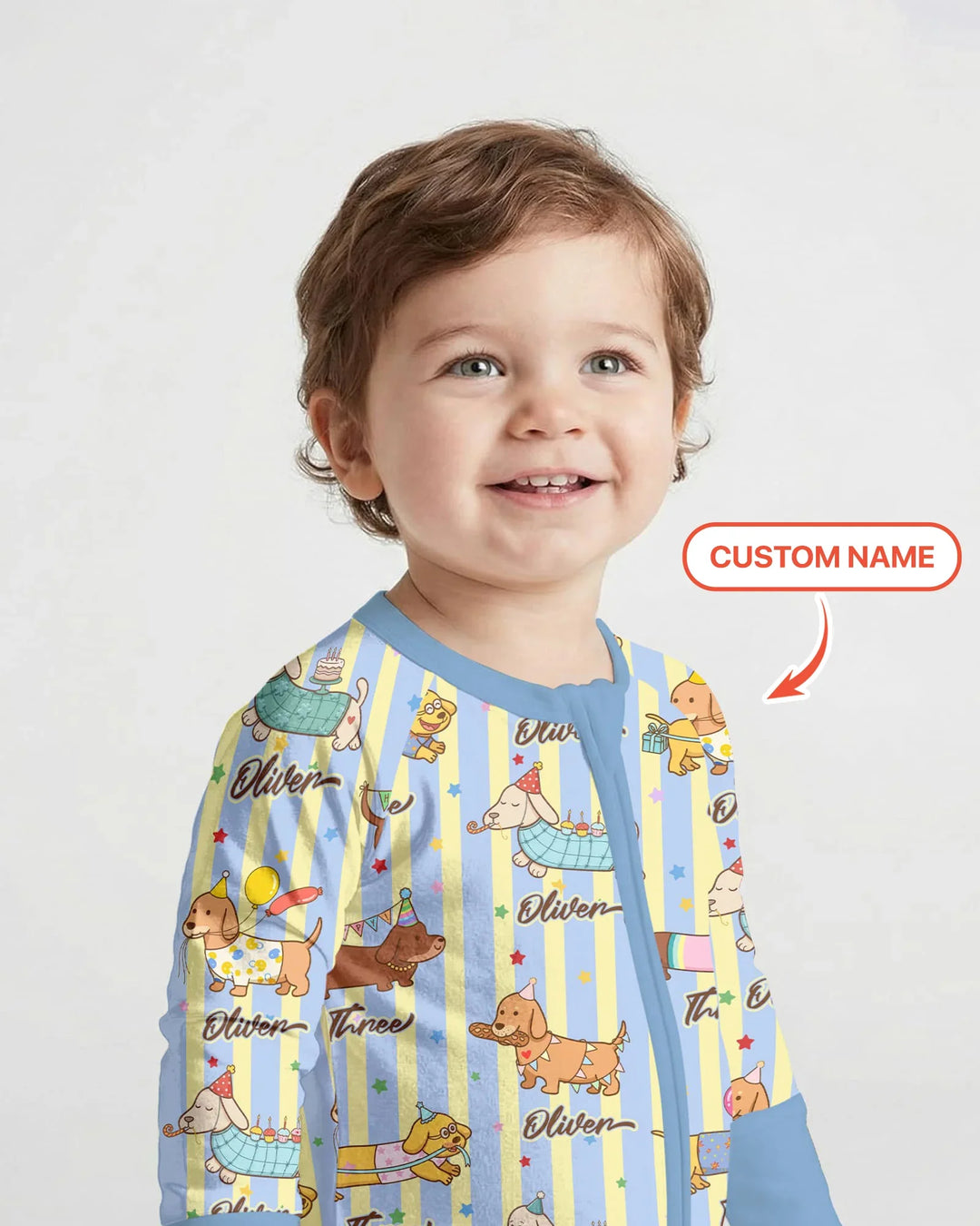 Custom Name Birthday Dachshund Bamboo Convertible Zippy