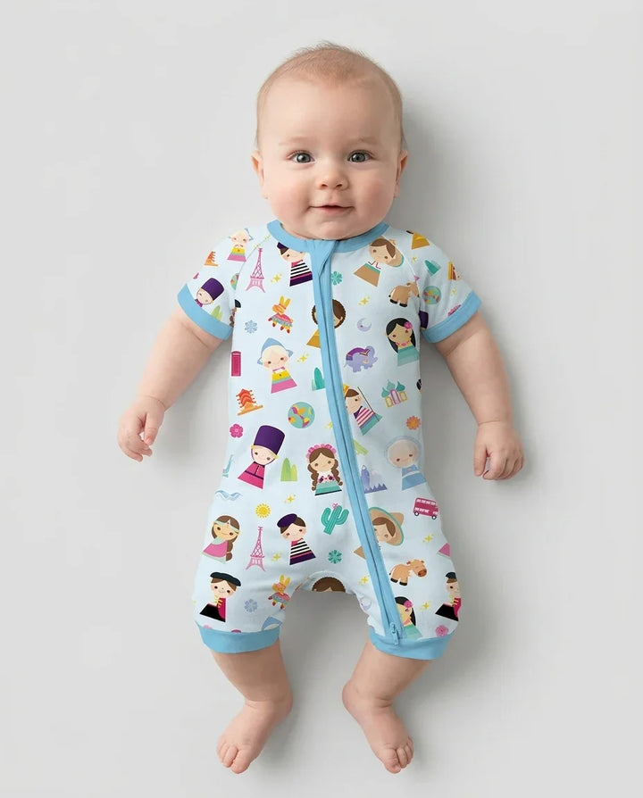 Tiny Friends Around the World Bamboo Shorty Zippy