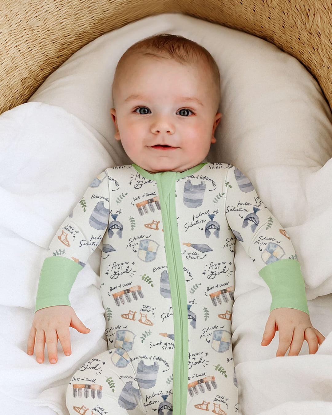 Gerippte Babykleidung mit individuellem Foto - Weich &amp; Skizzenhaft