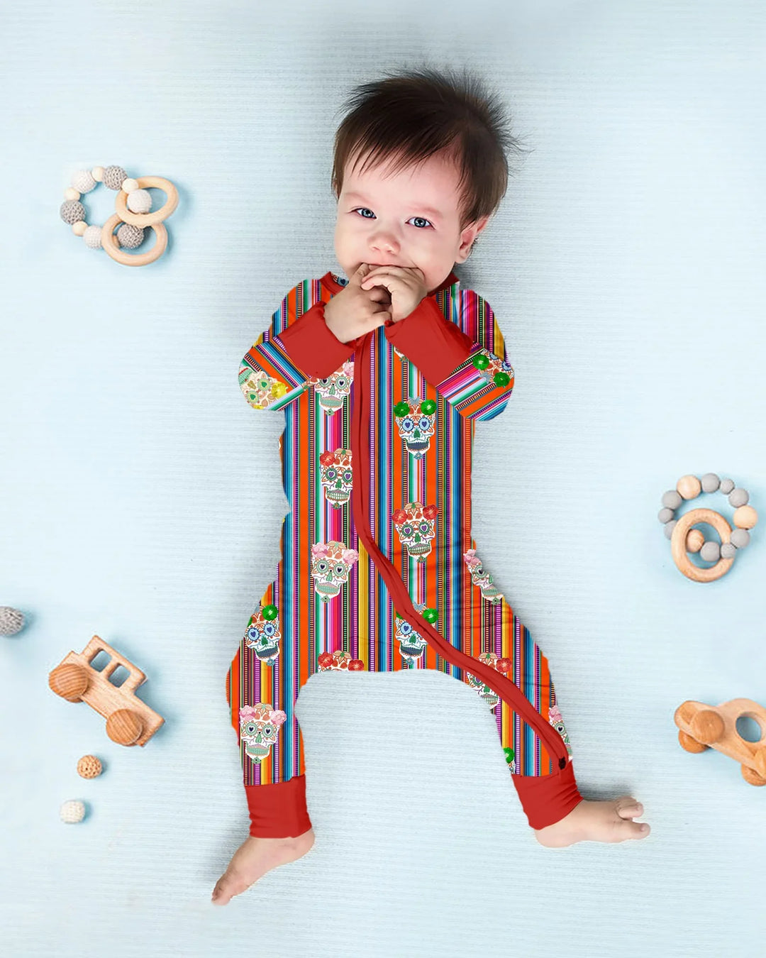 Gerippte Babykleidung mit individuellem Foto - Weich &amp; Skizzenhaft