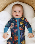 Deep Blue Wonders Bamboo Convertible Zippy