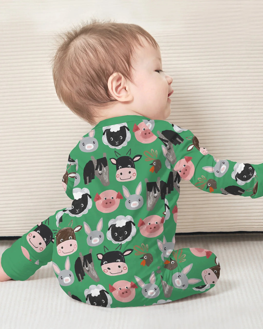 Farm Friends Family Matching Bamboo Convertible Zippy