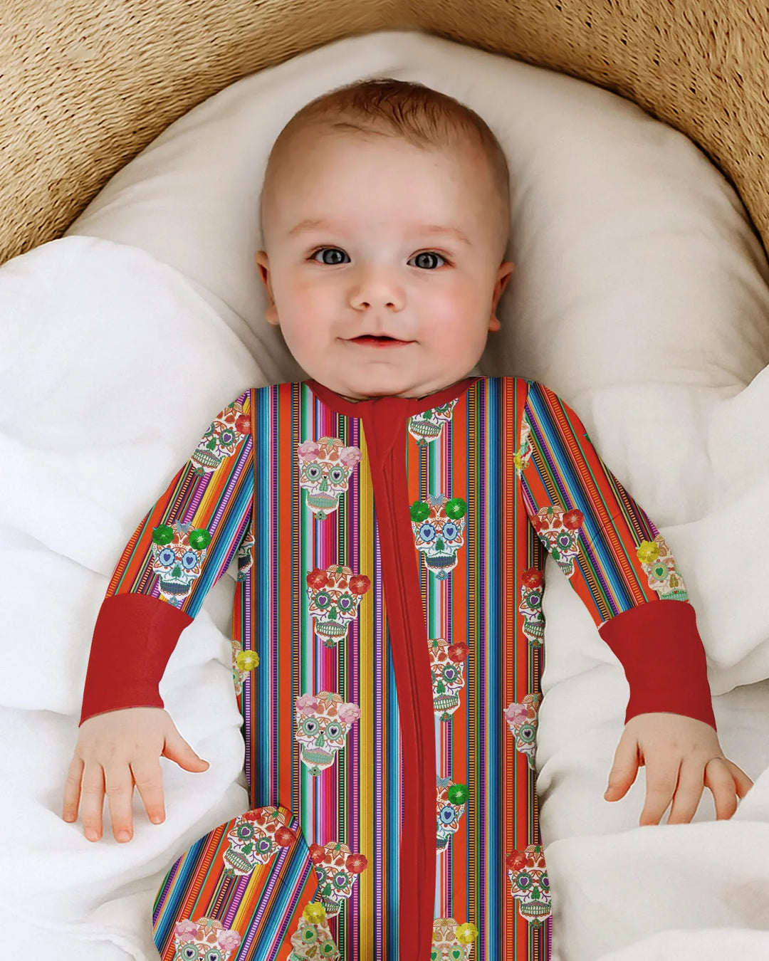 Gerippte Babykleidung mit individuellem Foto - Weich &amp; Skizzenhaft