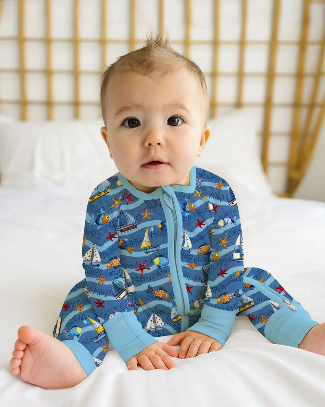 Blue Sail La Vie Family Matching Bamboo Convertible Zippy