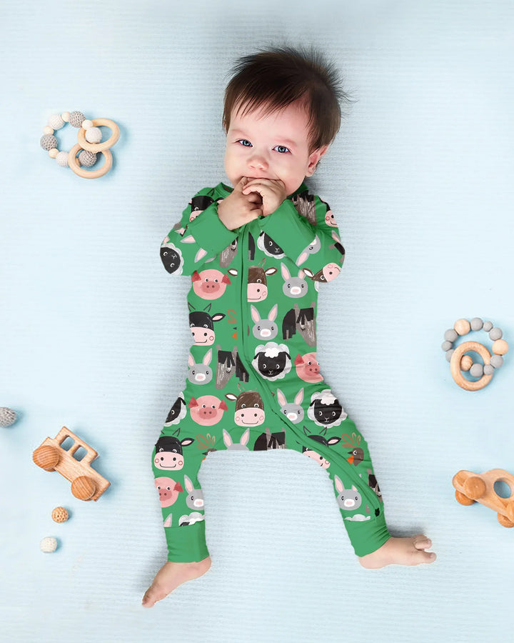 Farm Friends Family Matching Bamboo Convertible Zippy