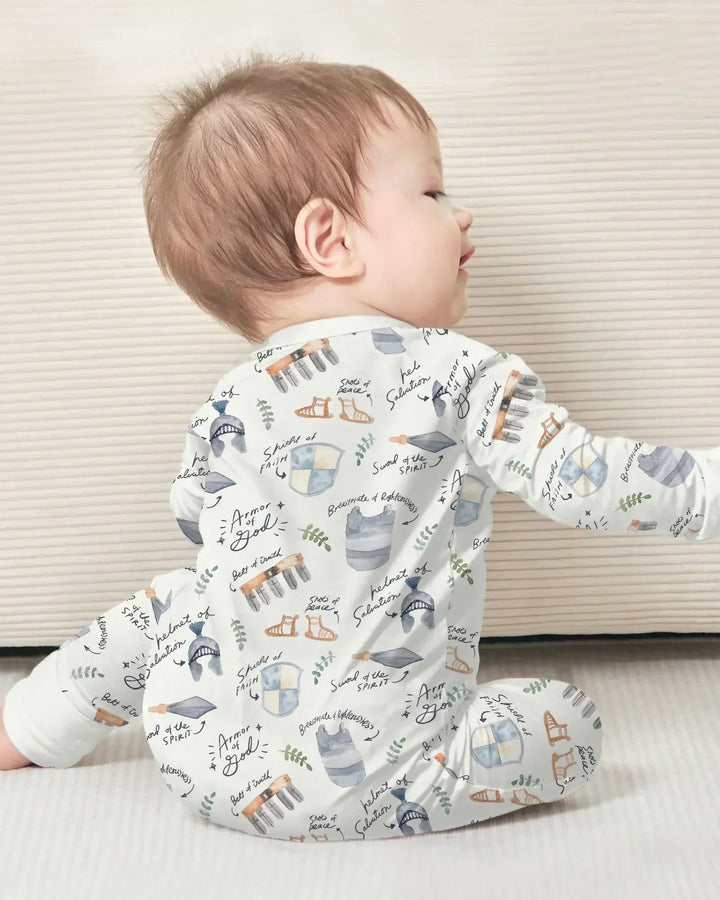 Gerippte Babykleidung mit individuellem Foto - Weich &amp; Skizzenhaft