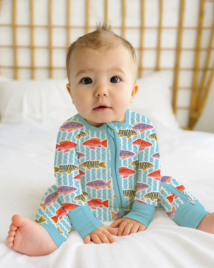 Preppy Fish Crew Bamboo Convertible Zippy