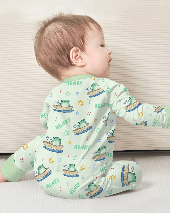 Frogs Here, Frogs There Passover Custom Name Convertible Zippy