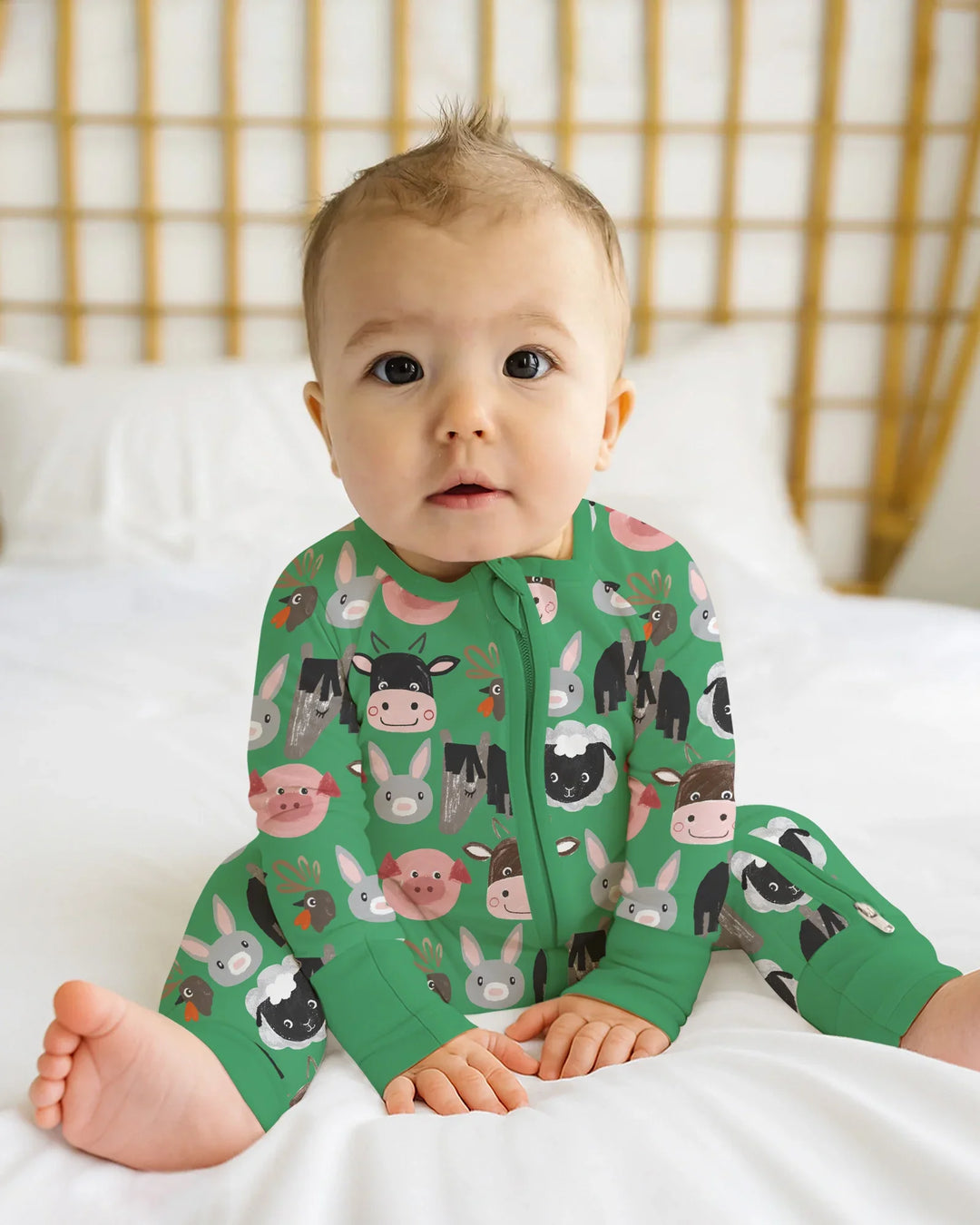 Farm Friends Family Matching Bamboo Convertible Zippy