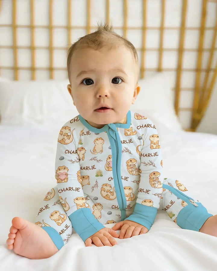 Gerippte Babykleidung mit individuellem Foto - Weich &amp; Skizzenhaft