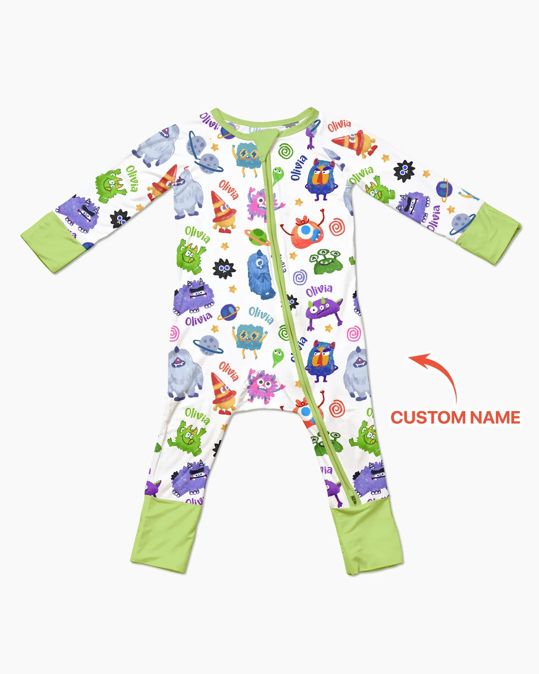 Monster Mash Crew Custom Name Bamboo Convertible Zippy