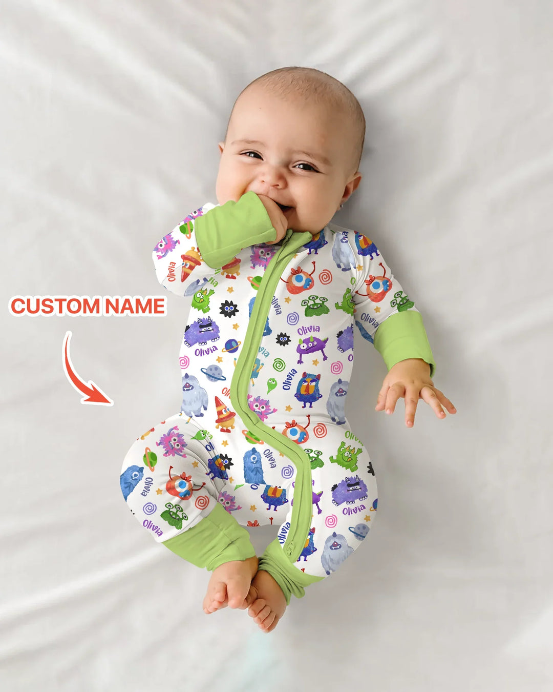 Monster Mash Crew Custom Name Bamboo Convertible Zippy