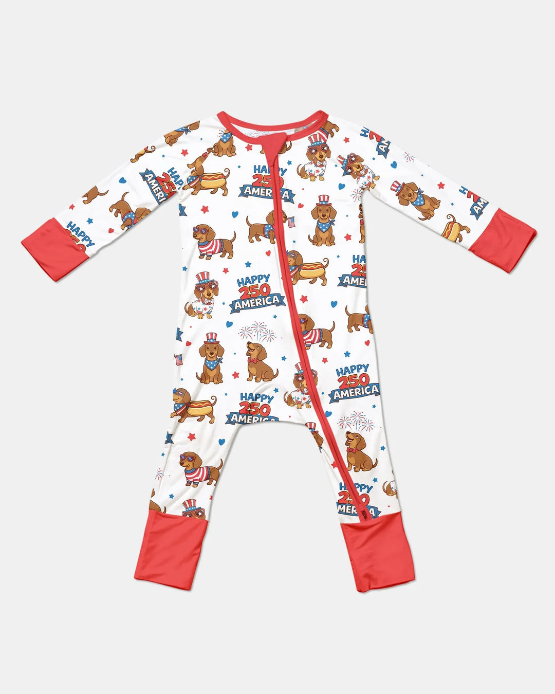Red, White & Wiener Bamboo Convertible Zippy