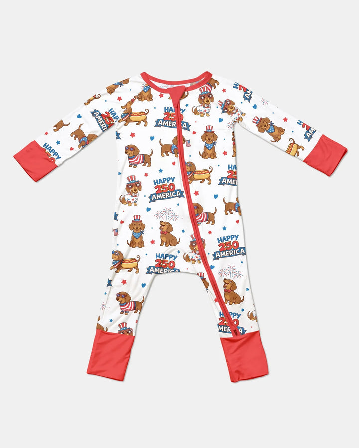 Red, White & Wiener Bamboo Convertible Zippy