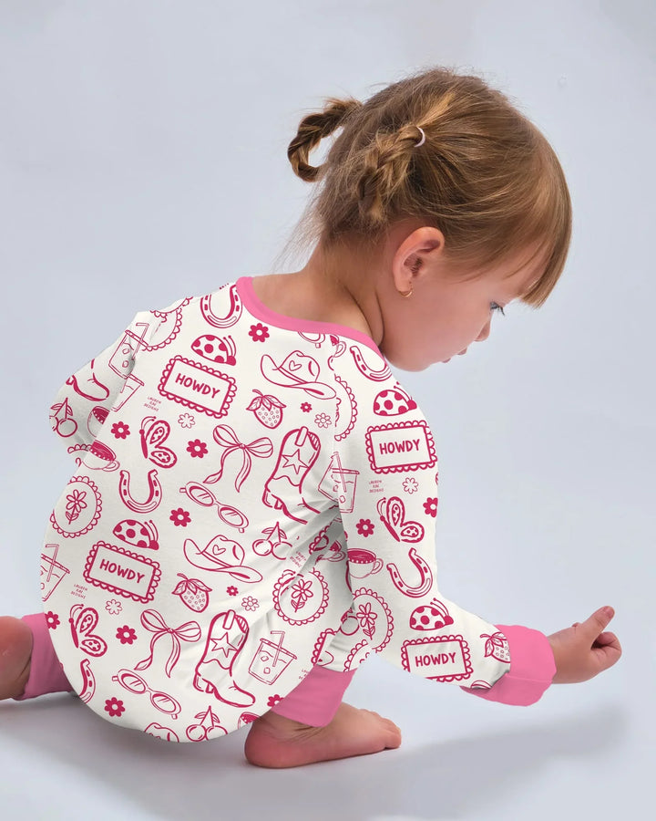Doodle Wild West Cowgirl Bamboo Convertible Zippy