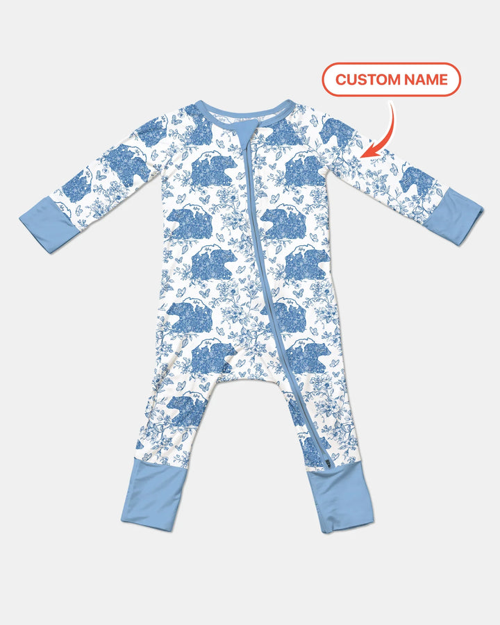 Custom Name Mama Bear Toile Convertible Zippy