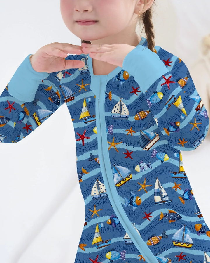 Blue Sail La Vie Family Matching Bamboo Convertible Zippy