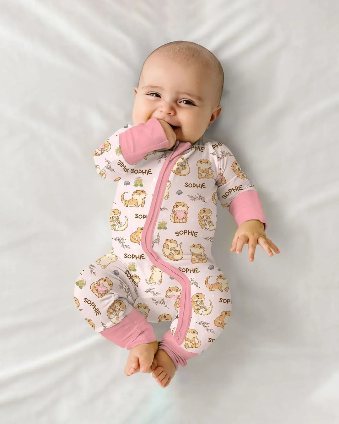 Gerippte Babykleidung mit individuellem Foto - Weich &amp; Skizzenhaft