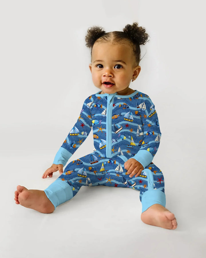 Blue Sail La Vie Family Matching Bamboo Convertible Zippy