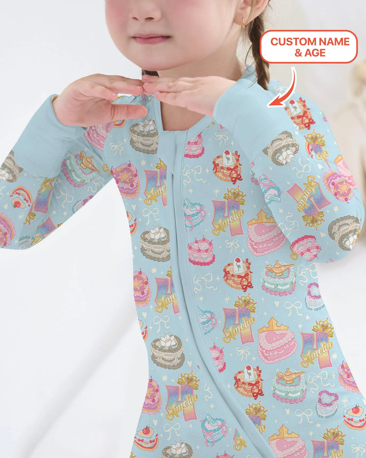 Custom Princess Baby Birthday Bamboo Convertible Zippy