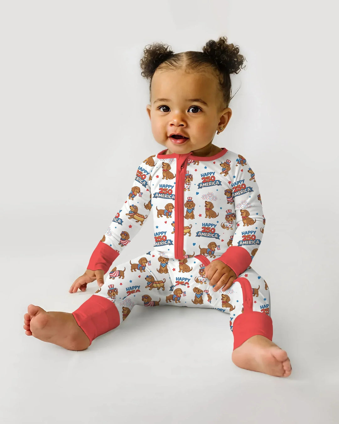 Red, White & Wiener Bamboo Convertible Zippy