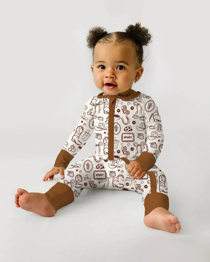 Doodle Wild West Cowgirl Bamboo Convertible Zippy