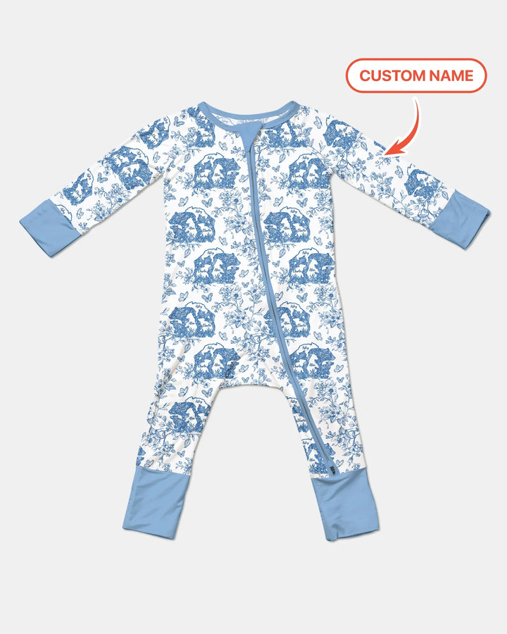 Custom Name Mama Bear Toile Convertible Zippy
