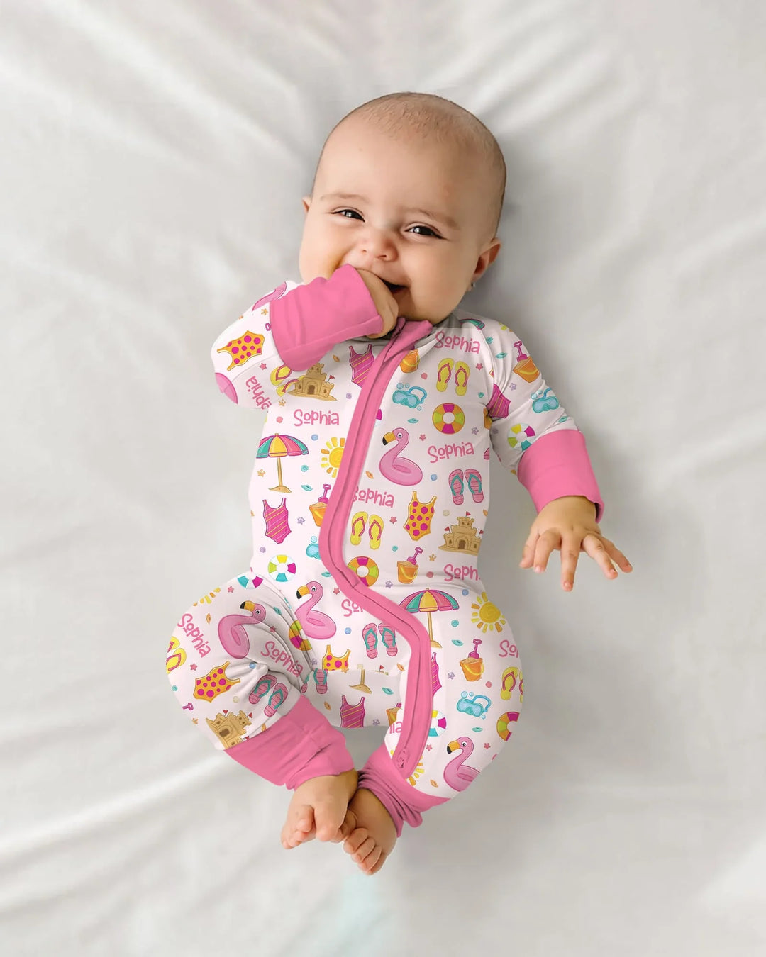 Custom Name Summer is Fun Bamboo Convertible Zippy