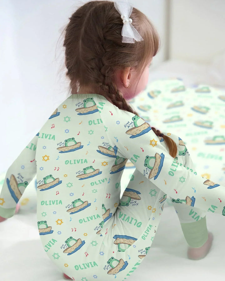 Frogs Here, Frogs There Passover Custom Name Convertible Zippy