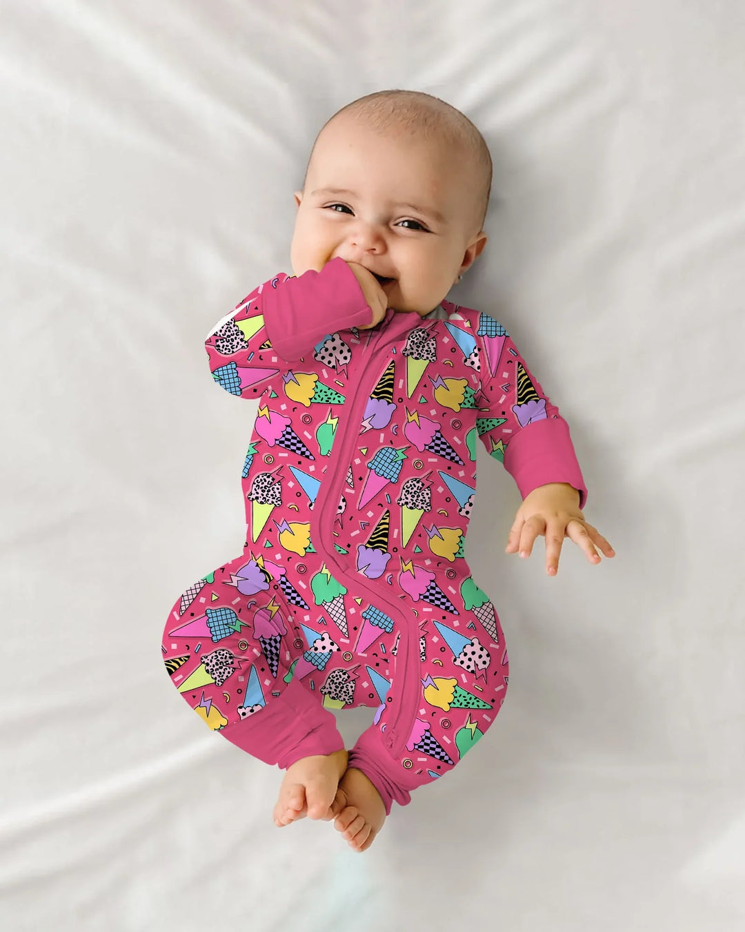 Summer Retro Ice Creams Family Matching Bamboo Convertible Zippy