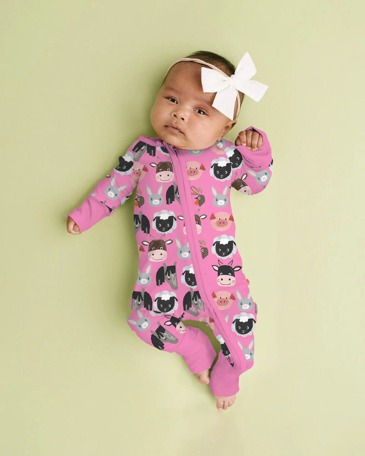 Farm Friends Family Matching Bamboo Convertible Zippy
