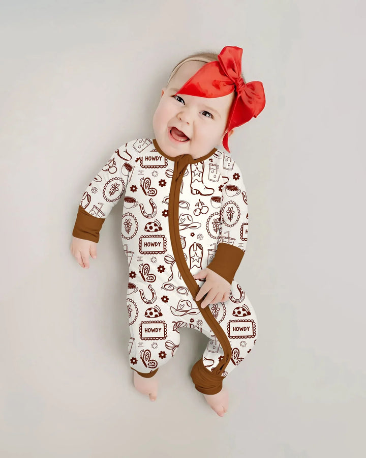Doodle Wild West Cowgirl Bamboo Convertible Zippy
