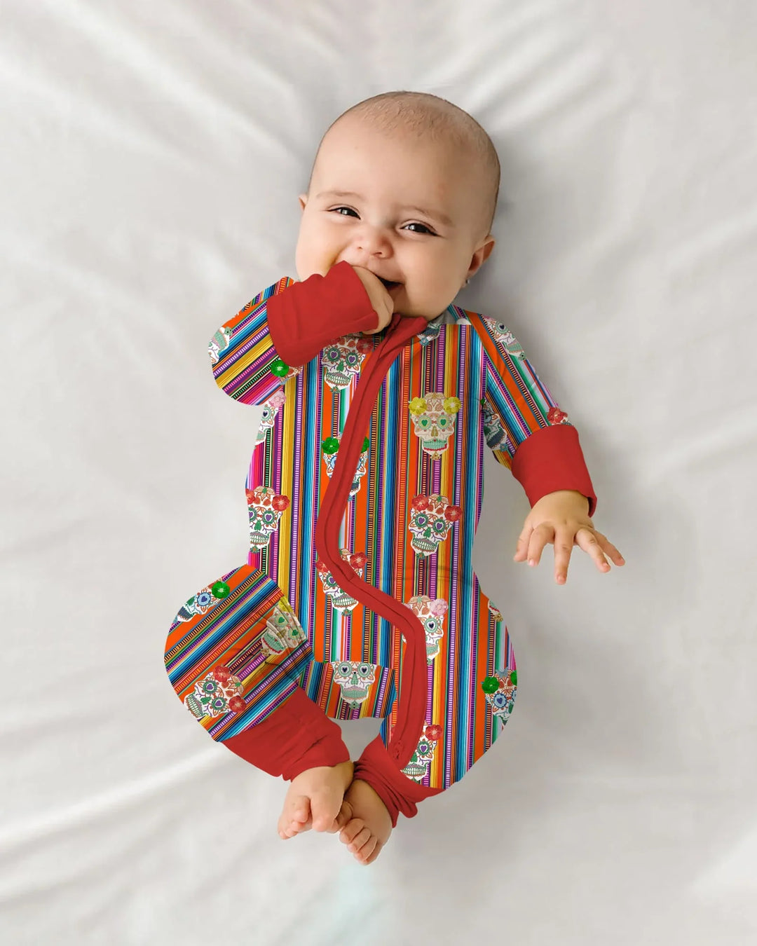 Gerippte Babykleidung mit individuellem Foto - Weich &amp; Skizzenhaft