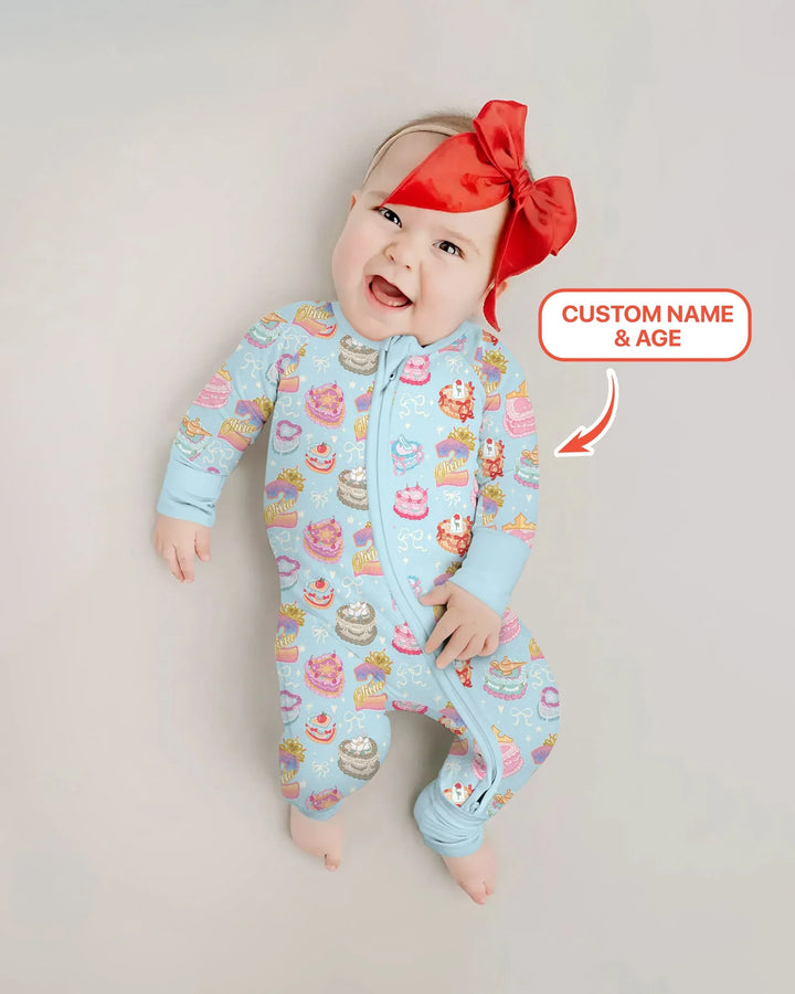 Custom Princess Baby Birthday Bamboo Convertible Zippy