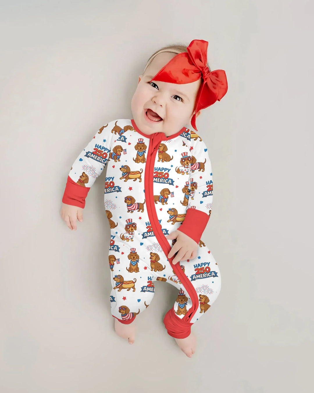 Red, White & Wiener Bamboo Convertible Zippy