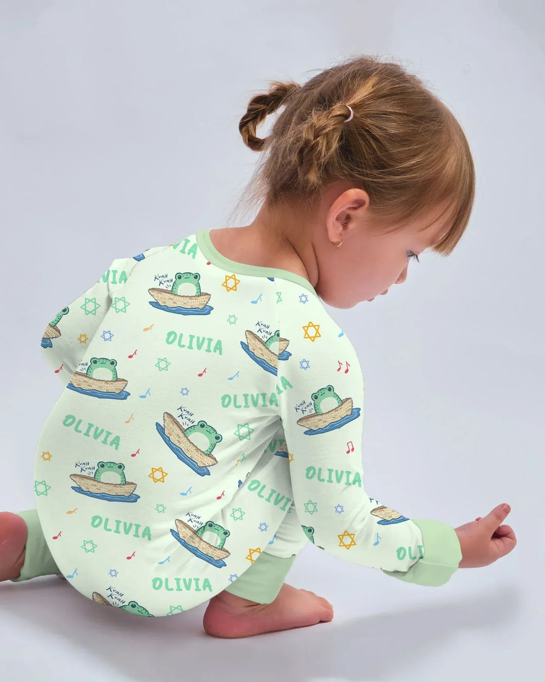 Frogs Here, Frogs There Passover Custom Name Convertible Zippy