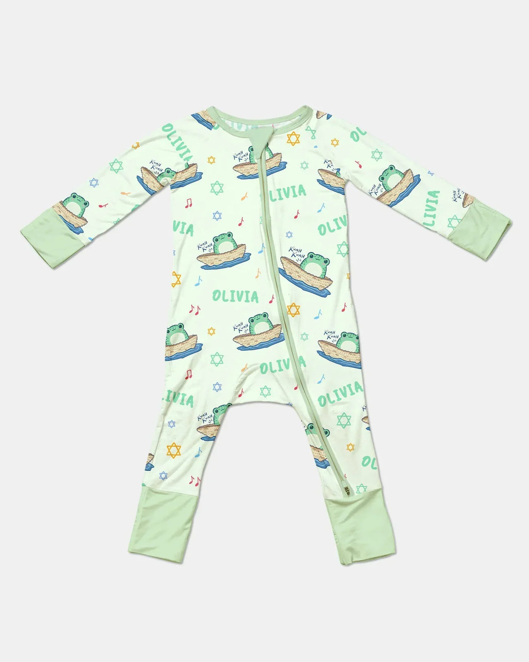 Frogs Here, Frogs There Passover Custom Name Convertible Zippy