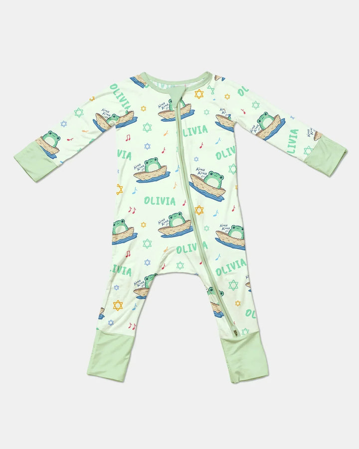 Frogs Here, Frogs There Passover Custom Name Convertible Zippy