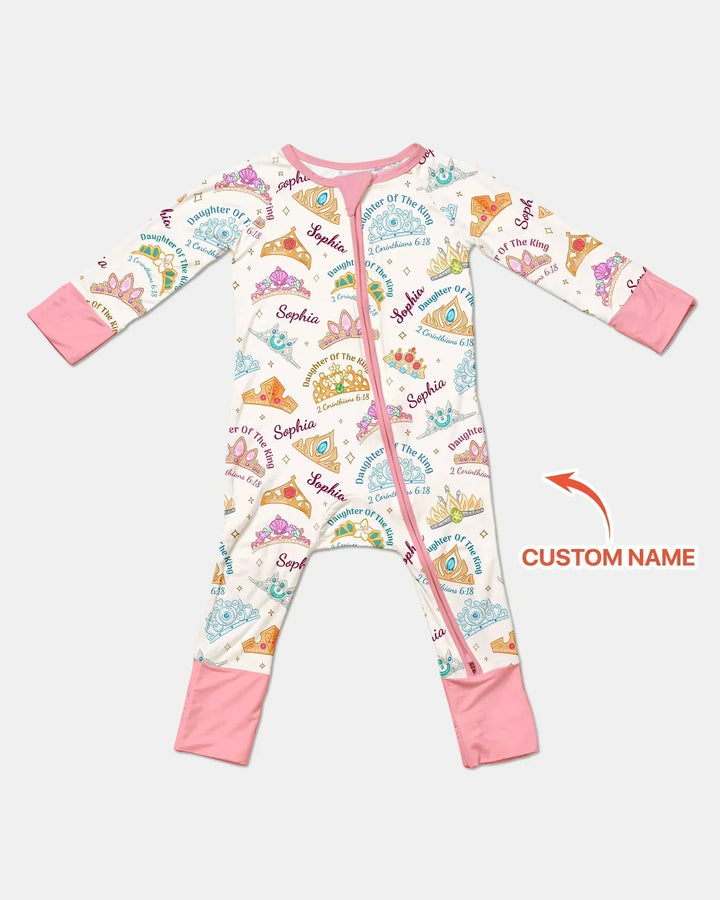 Hija del Rey Nombre Personalizado Bambú Convertible con Cremallera
